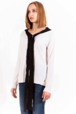 LOVE MOSCHINO WHITE WOMAN SWEATER - Image 3