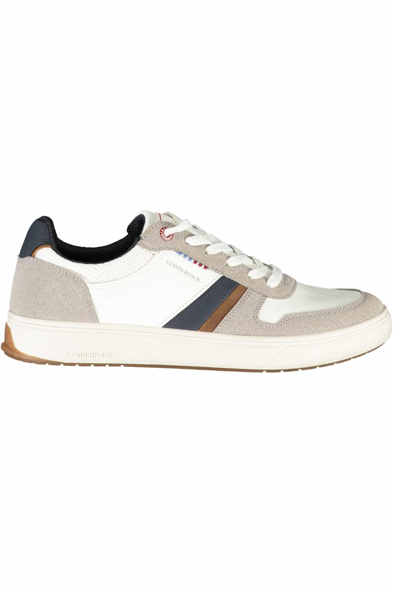 lumberjackcalzaturasportivauomobianco_1 LUMBERJACK MEN'S WHITE SPORTS FOOTWEAR - Image 1