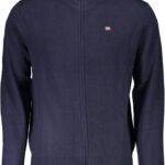 NAPAPIJRI MEN'S BLUE CARDIGAN