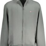 NAPAPIJRI MEN'S ZIP-UP SWEATSHIRT GREEN