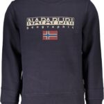 NAPAPIJRI MEN'S BLUE ZIPLESS SWEATSHIRT