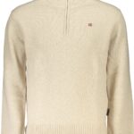 NAPAPIJRI MEN'S BEIGE SWEATER