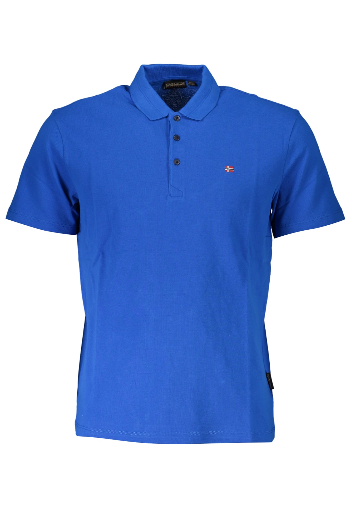 napapijripolomanichecorteuomoblu_1 NAPAPIJRI MEN'S SHORT SLEEVED POLO SHIRT BLUE - Image 1
