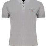 NAPAPIJRI MEN'S GRAY SHORT SLEEVED POLO SHIRT