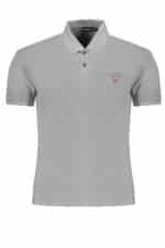 NAPAPIJRI MEN'S GRAY SHORT SLEEVED POLO SHIRT