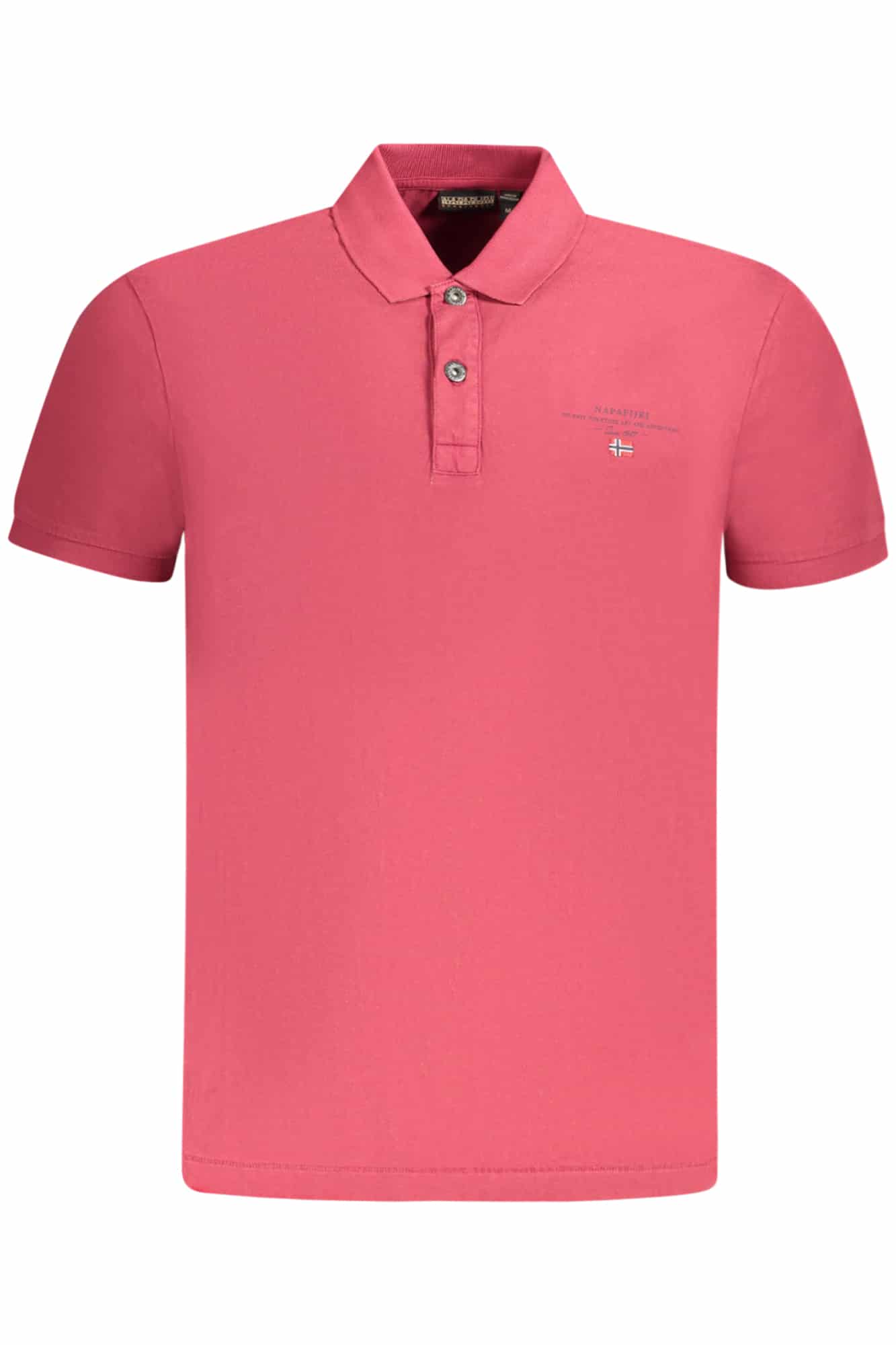 napapijripolomanichecorteuomorosso_1 NAPAPIJRI MEN'S SHORT SLEEVE POLO SHIRT RED - Image 1
