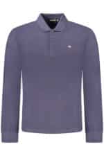 NAPAPIJRI MEN'S LONG-SLEEVED POLO SHIRT, BLUE