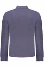 NAPAPIJRI MEN'S LONG-SLEEVED POLO SHIRT, BLUE - Image 2