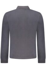 NAPAPIJRI MEN'S LONG-SLEEVED POLO SHIRT BLACK - Image 2