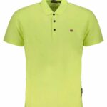 NAPAPIJRI YELLOW MEN'S SHORT SLEEVED T-SHIRT