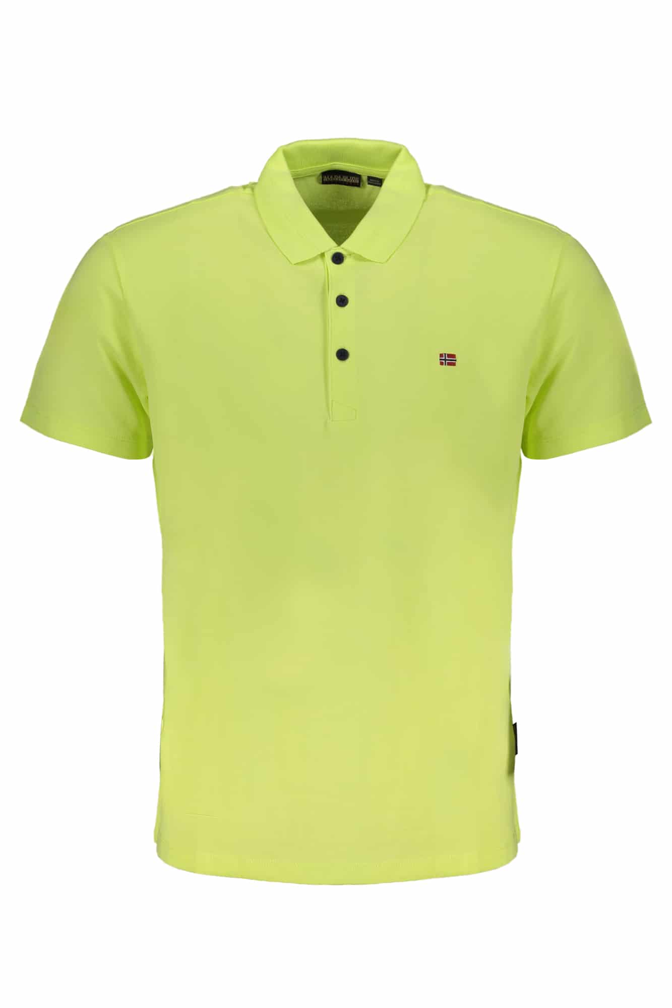 napapijrit-shirtmanichecorteuomogiallo_1 NAPAPIJRI YELLOW MEN'S SHORT SLEEVED T-SHIRT - Image 1