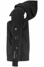 NIKE KIDS' BLACK ZIP-UP SWEATSHIRT - Image 3