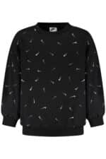 NIKE KIDS' BLACK ZIP-UP SWEATSHIRT