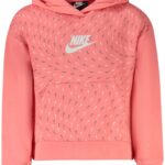 NIKE ZIPPED SWEATSHIRT FOR GIRLS, PINK