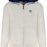 NORTH SAILS KIDS' ZIP-UP SWEATSHIRT WHITE