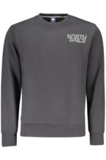 NORTH SAILS MEN'S BLACK ZIP-UP SWEATSHIRT