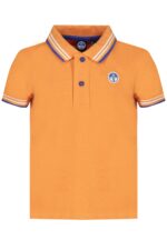 NORTH SAILS ORANGE SHORT SLEEVED POLO SHIRT FOR CHILDREN