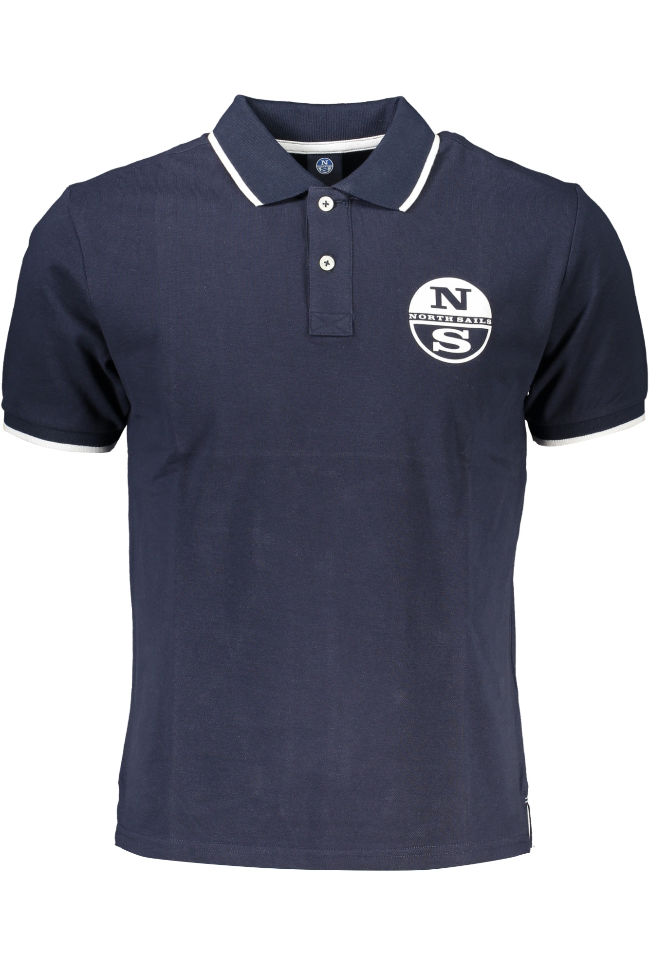 northsailspolomanichecorteuomoblu_1 NORTH SAILS MEN'S SHORT SLEEVED POLO SHIRT BLUE - Image 1