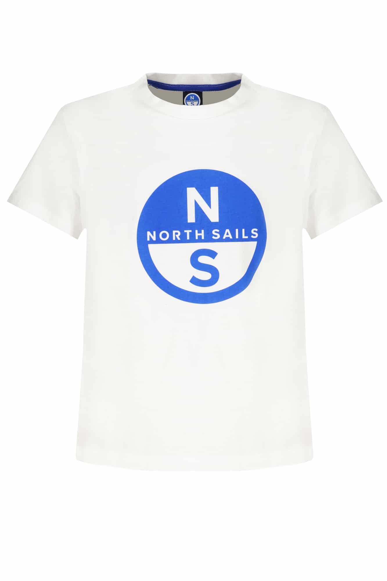 northsailst-shirtmanichecortebambinobianco_1 NORTH SAILS WHITE SHORT SLEEVED T-SHIRT FOR CHILDREN - Image 1