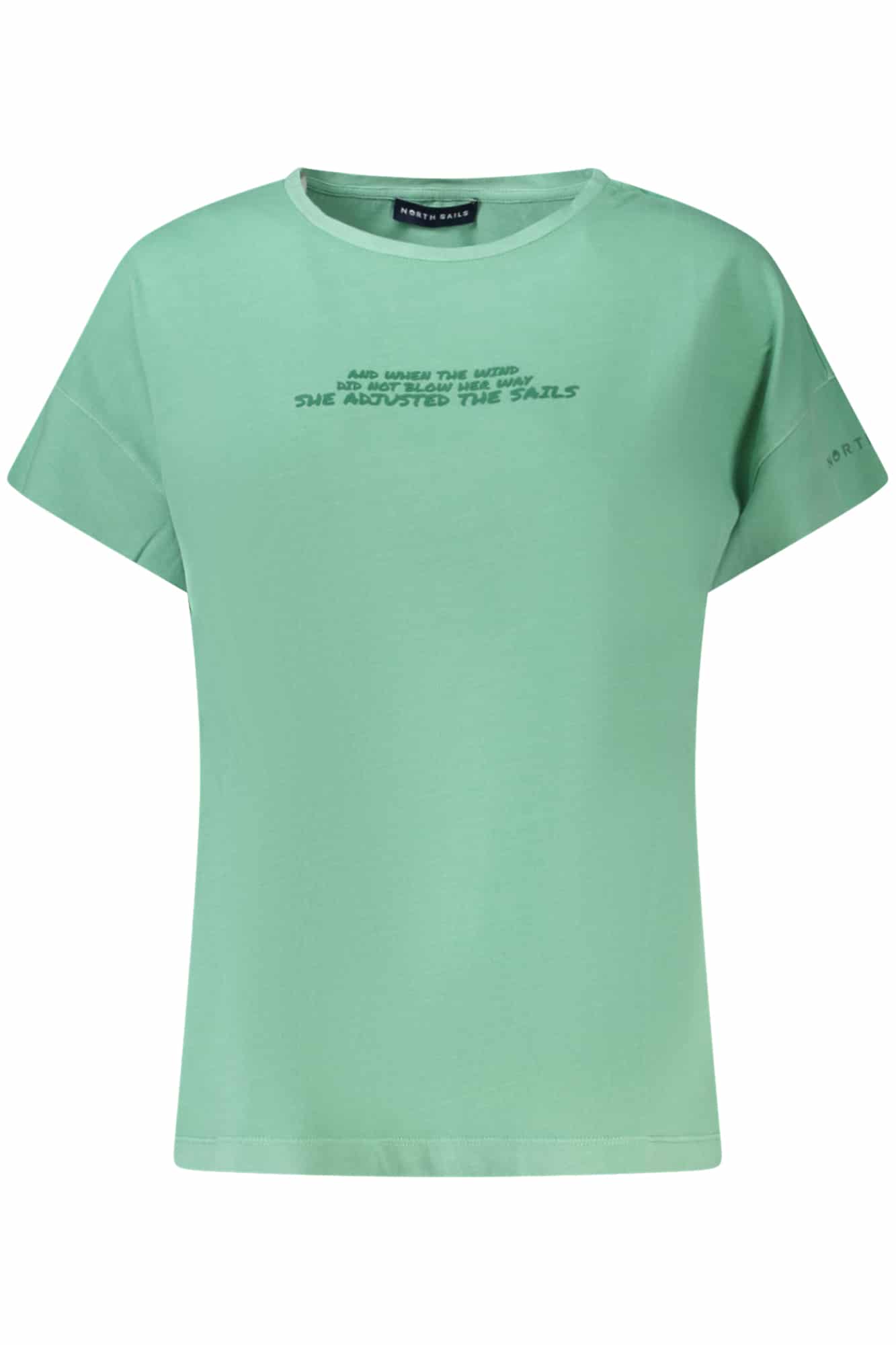 northsailst-shirtmanichecortedonnaverde_1 NORTH SAILS GREEN WOMEN'S SHORT SLEEVE T-SHIRT - Image 1