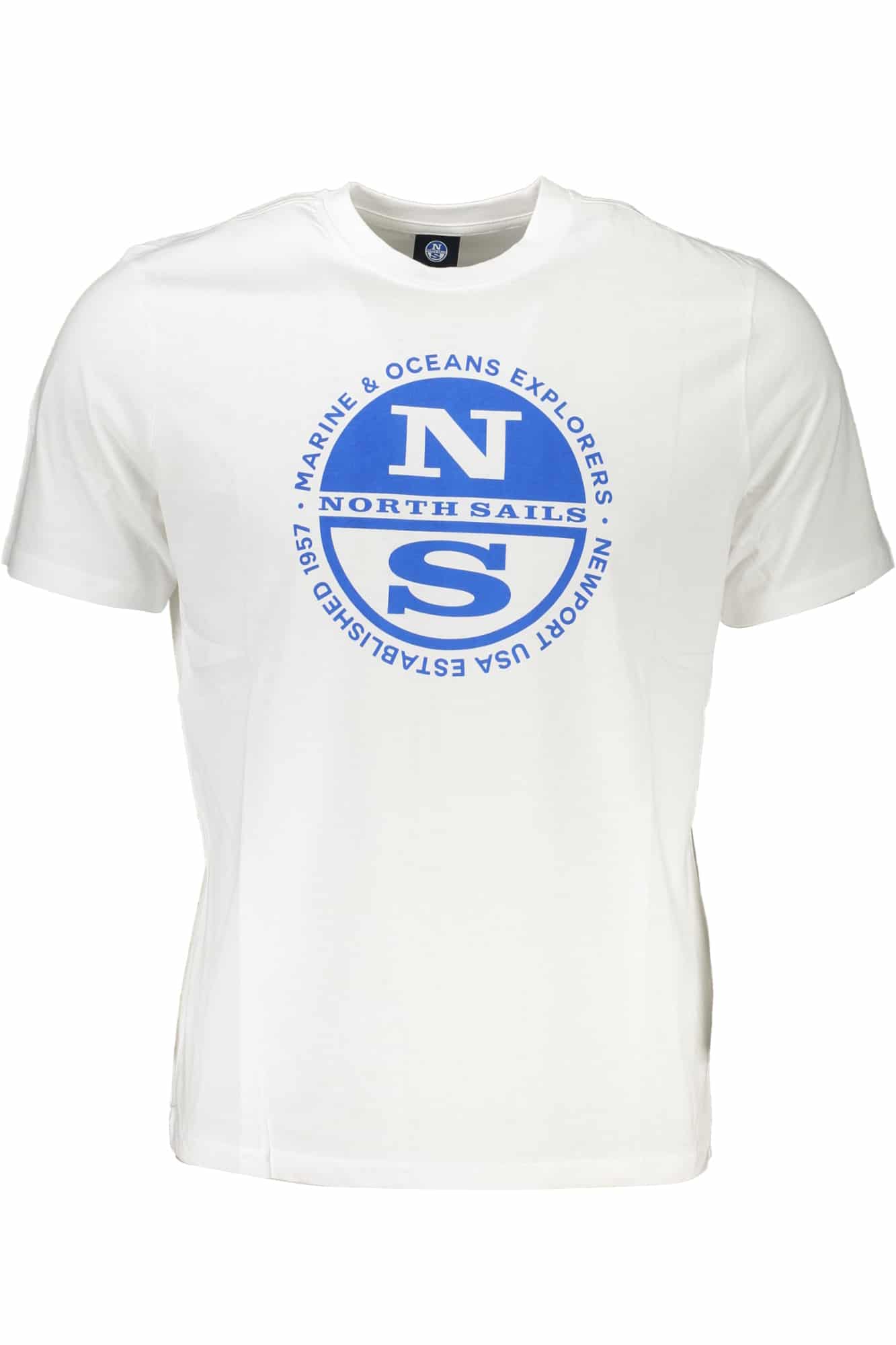 northsailst-shirtmanichecorteuomobianco_1 NORTH SAILS MEN'S SHORT SLEEVED T-SHIRT WHITE - Image 1