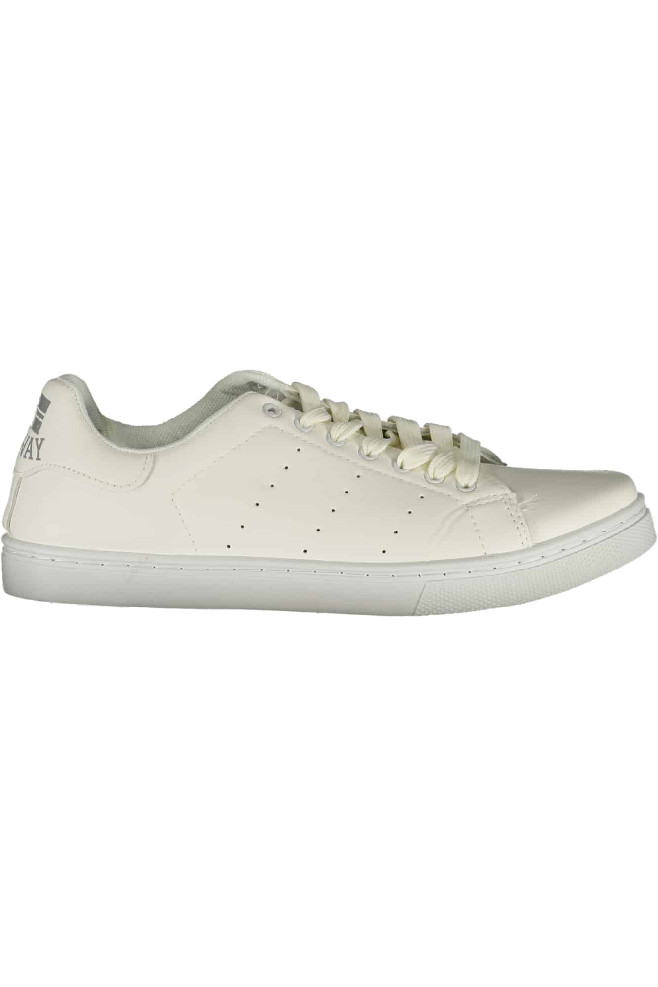norway1963calzaturasportivauomobianco_1 NORWAY 1963 WHITE MEN'S SPORTS SHOES - Image 1