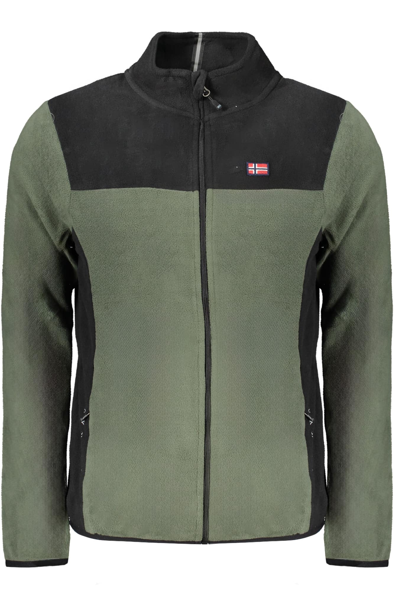 norway1963felpaconzipuomoverde_1 NORWAY 1963 MEN'S ZIP-UP SWEATSHIRT GREEN - Image 1