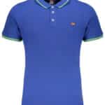 NORWAY 1963 MEN'S BLUE SHORT SLEEVE POLO SHIRT