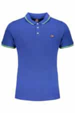 NORWAY 1963 MEN'S BLUE SHORT SLEEVE POLO SHIRT