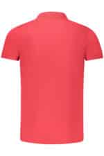NORWAY 1963 MEN'S SHORT SLEEVE POLO SHIRT RED - Image 2