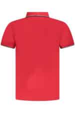 NORWAY 1963 MEN'S SHORT SLEEVE POLO SHIRT RED - Image 2