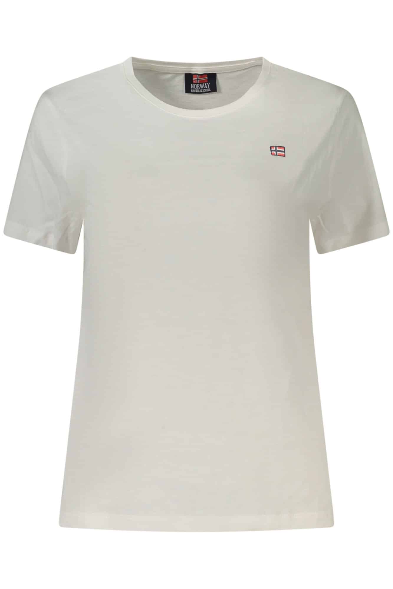 norway1963t-shirtmanichecortedonnabianco_1 NORWAY 1963 WOMEN'S SHORT SLEEVE T-SHIRT WHITE - Image 1