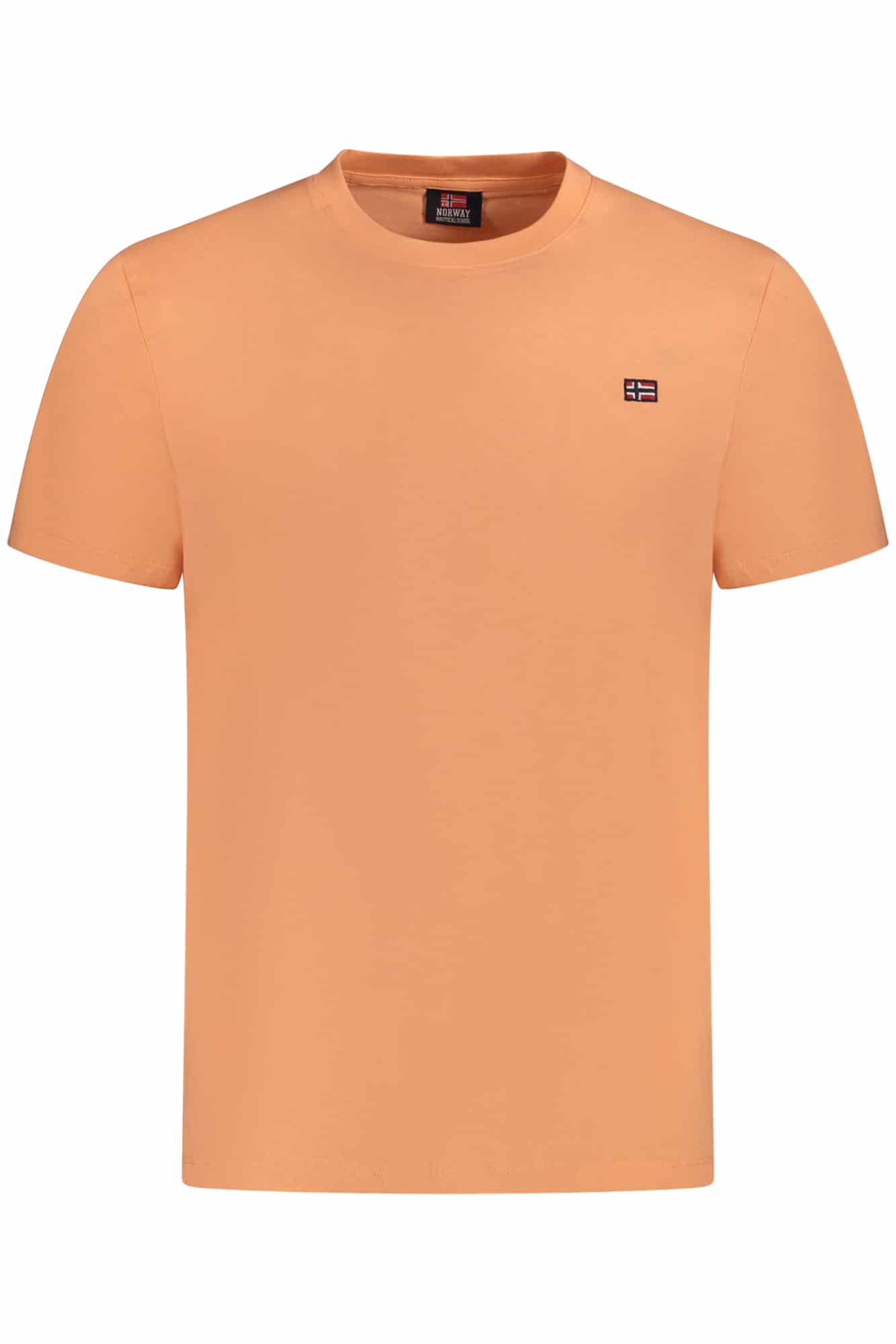 norway1963t-shirtmanichecorteuomoarancio_1 NORWAY 1963 MEN'S SHORT SLEEVE T-SHIRT ORANGE - Image 1
