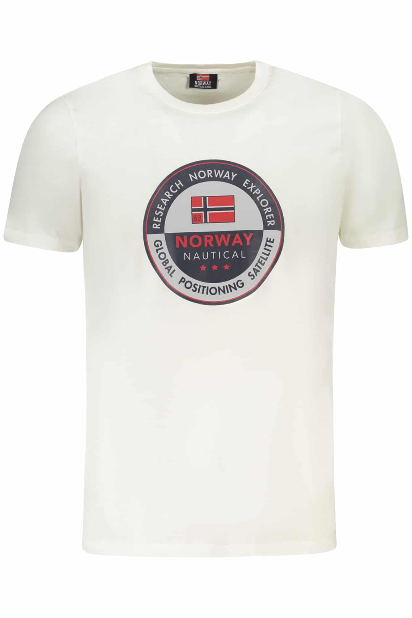 norway1963t-shirtmanichecorteuomobianco_1 NORWAY 1963 MEN'S SHORT SLEEVE T-SHIRT WHITE - Image 1