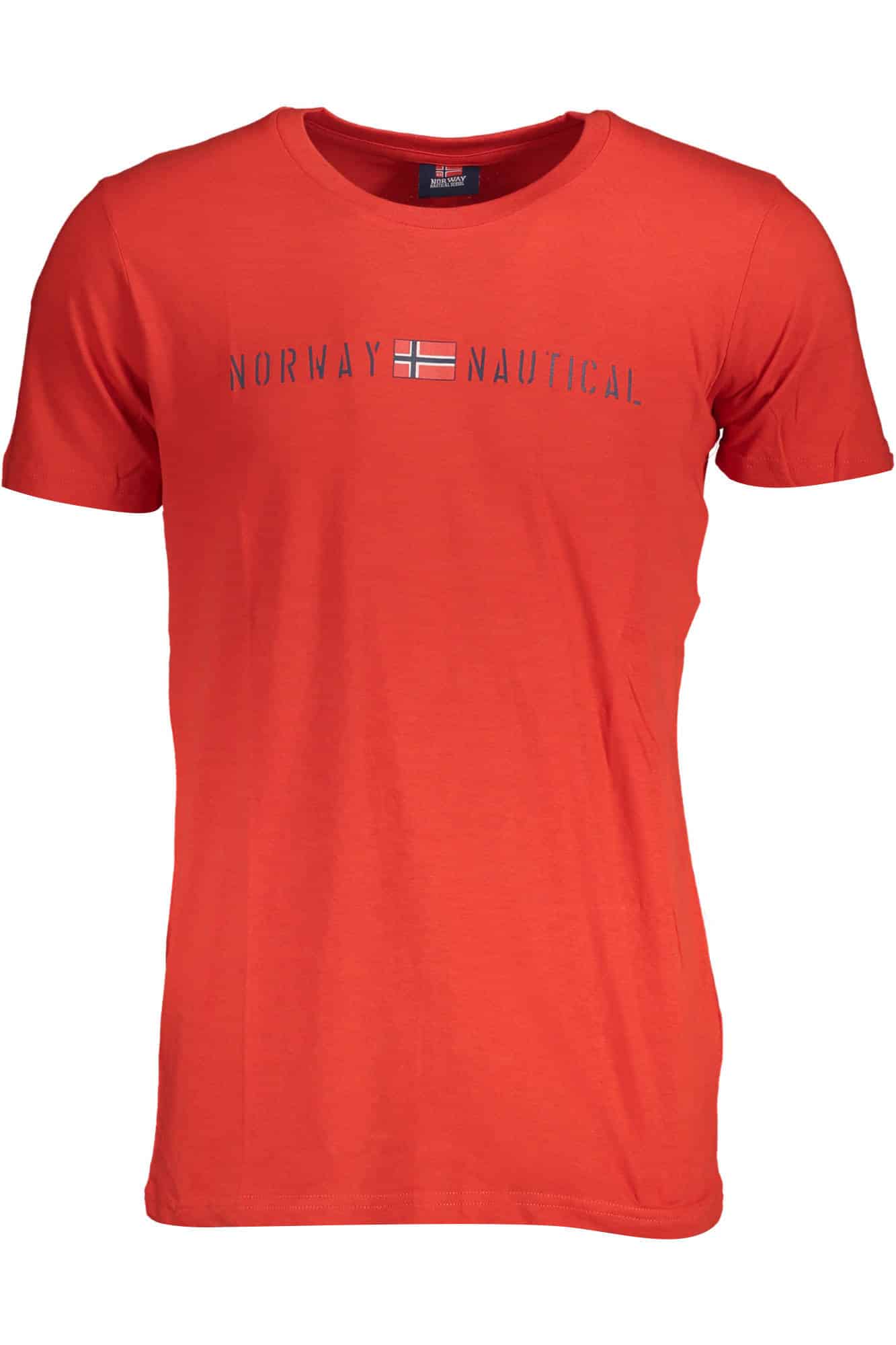 norway1963t-shirtmanichecorteuomorosso_1 NORWAY 1963 MEN'S SHORT SLEEVE T-SHIRT RED - Image 1