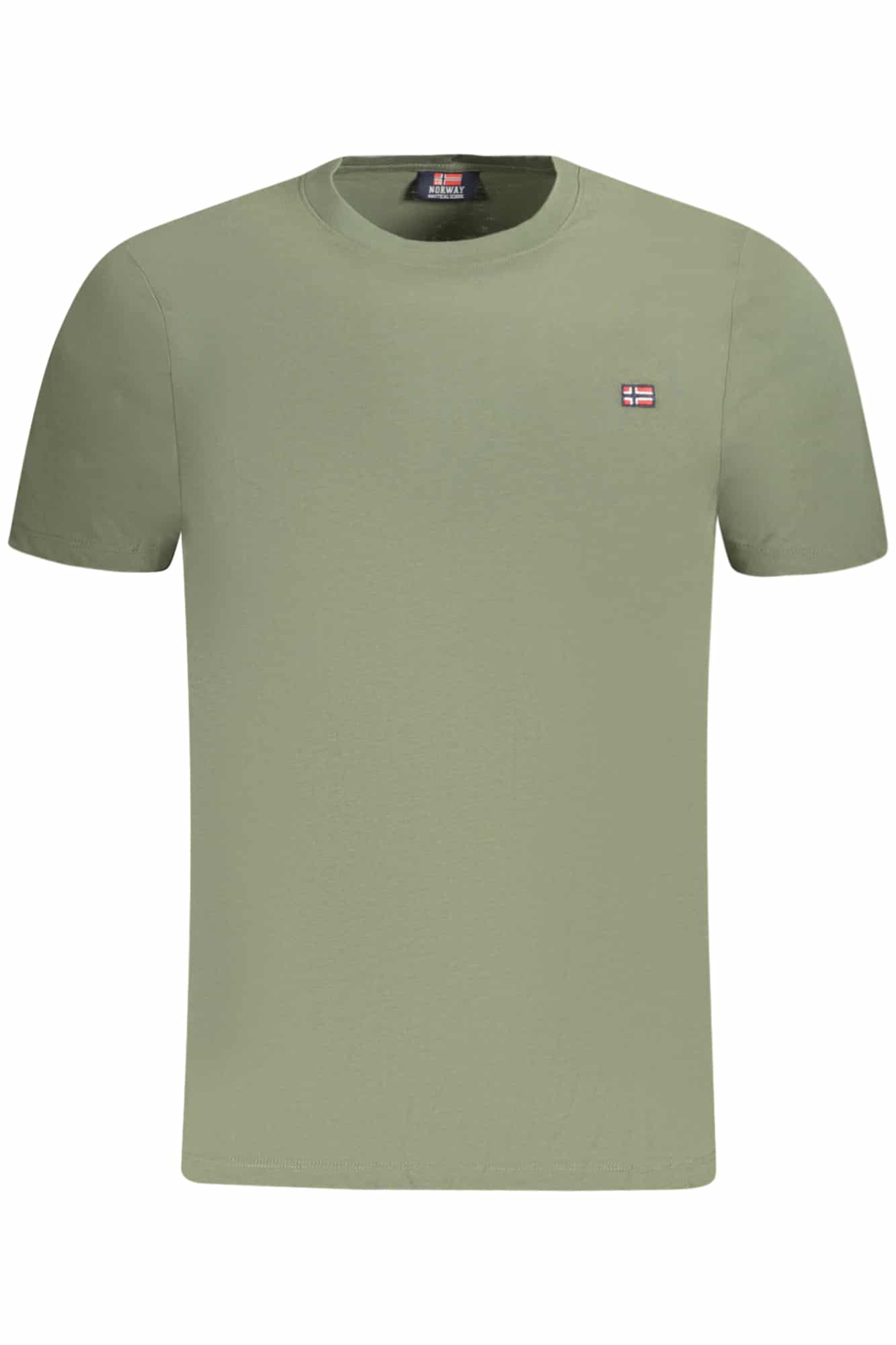 norway1963t-shirtmanichecorteuomoverde_1 NORWAY 1963 MEN'S SHORT SLEEVE T-SHIRT GREEN - Image 1
