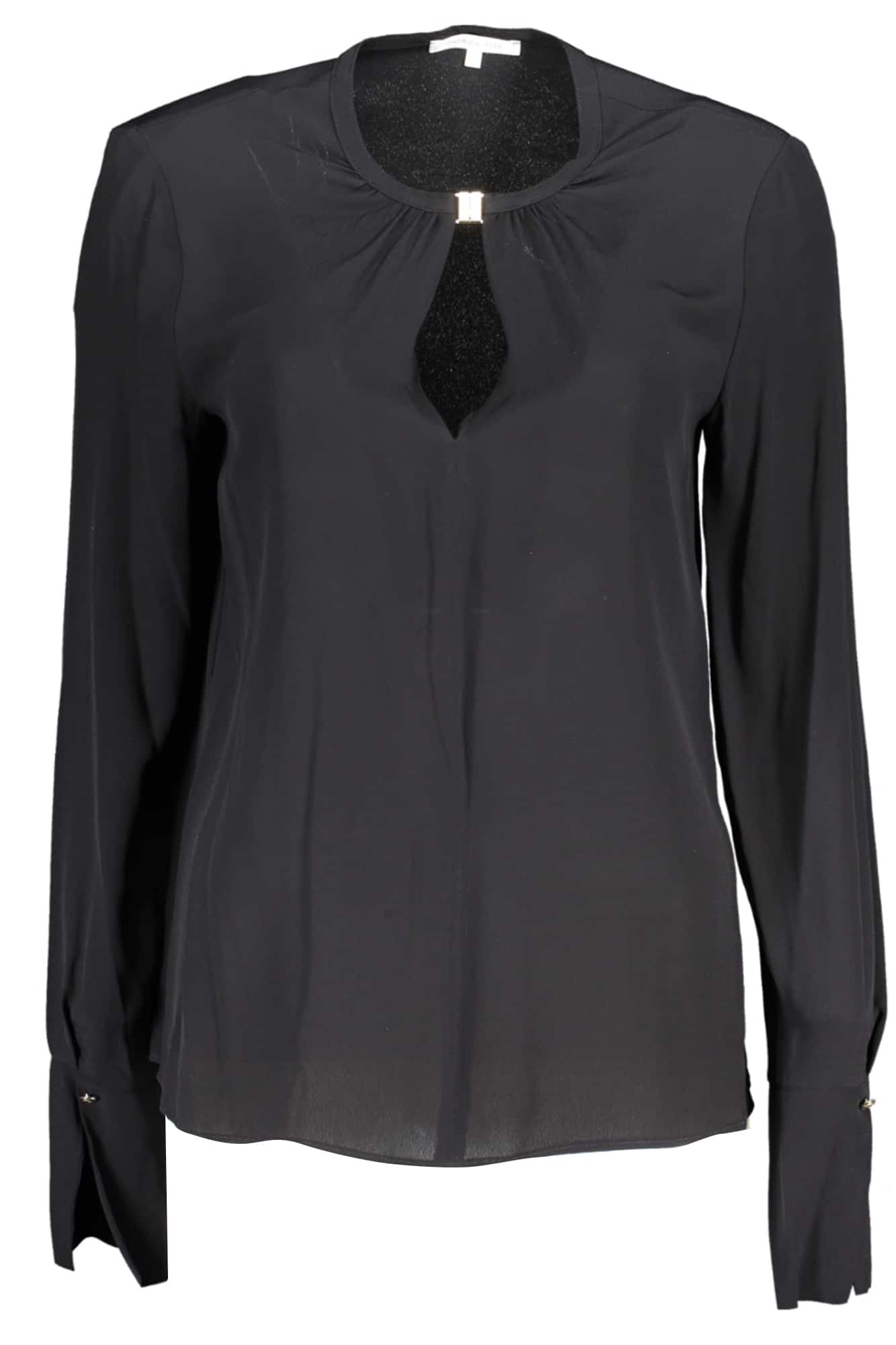 patriziapepecamiciamanichelunghedonnanero_1 PATRIZIA PEPE WOMEN'S LONG SLEEVE SHIRT BLACK - Image 1
