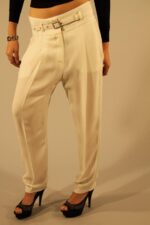 PATRIZIA PEPE WHITE WOMAN TROUSERS - Image 3