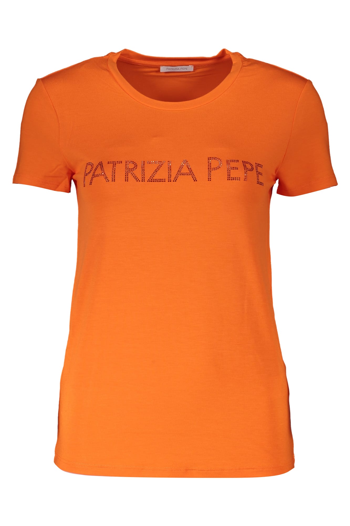 patriziapepet-shirtmanichecortedonnaarancio_1 PATRIZIA PEPE WOMEN'S SHORT SLEEVE T-SHIRT ORANGE - Image 1