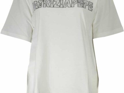 PATRIZIA PEPE WOMEN'S SHORT SLEEVE T-SHIRT WHITE