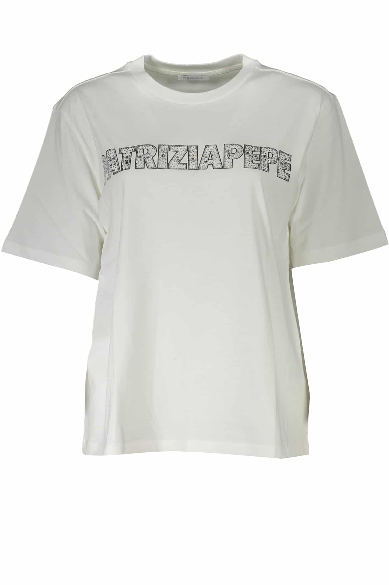 patriziapepet-shirtmanichecortedonnabianco_1 PATRIZIA PEPE WOMEN'S SHORT SLEEVE T-SHIRT WHITE - Image 1