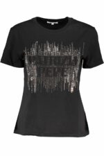 PATRIZIA PEPE WOMEN'S SHORT SLEEVE T-SHIRT BLACK