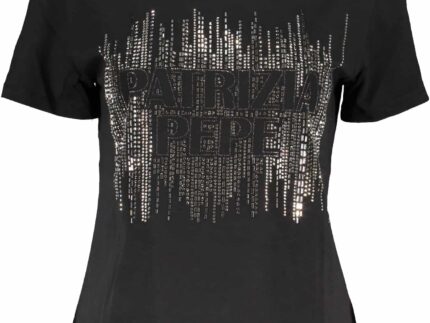 PATRIZIA PEPE WOMEN'S SHORT SLEEVE T-SHIRT BLACK