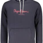 PEPE JEANS MEN'S BLUE ZIP-UP SWEATSHIRT