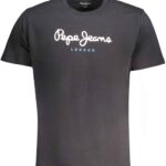 PEPE JEANS MEN'S SHORT SLEEVE T-SHIRT BLACK