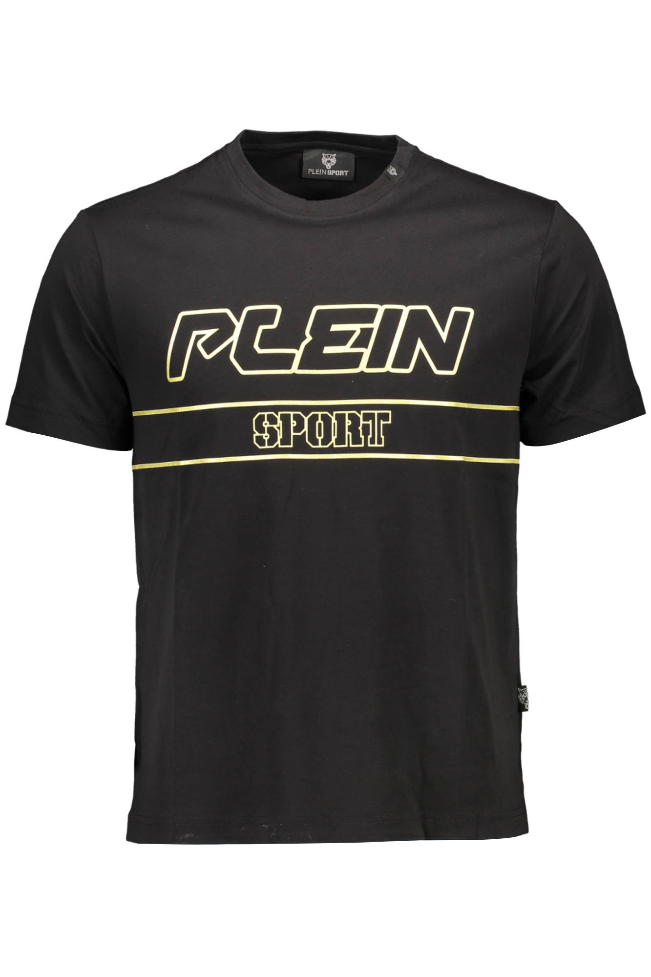 pleinsportt-shirtmanichecorteuomonero_1 PLEIN SPORT SHORT SLEEVE T-SHIRT MEN BLACK - Image 1