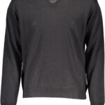 ROMEO GIGLI BLACK MEN'S SWEATER