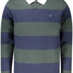 TIMBERLAND MEN'S LONG-SLEEVE POLO SHIRT, GREEN