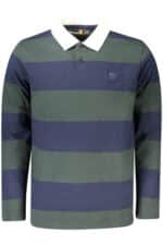 TIMBERLAND MEN'S LONG-SLEEVE POLO SHIRT, GREEN