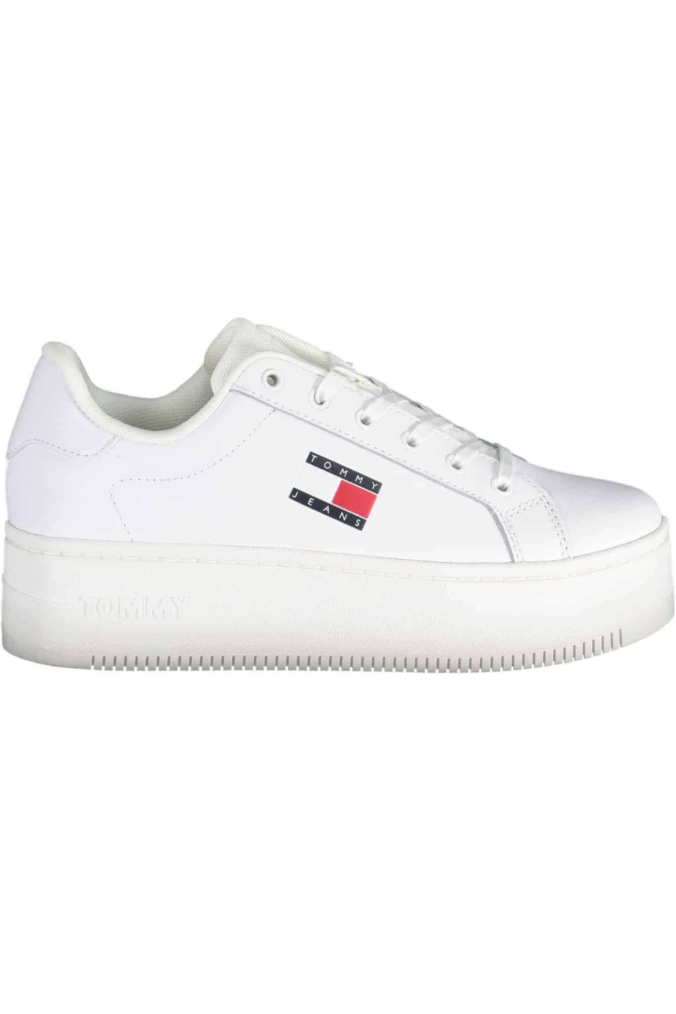 tommyhilfigercalzaturasportivadonnabianco_1 TOMMY HILFIGER WHITE WOMEN'S SPORTS SHOES - Image 1